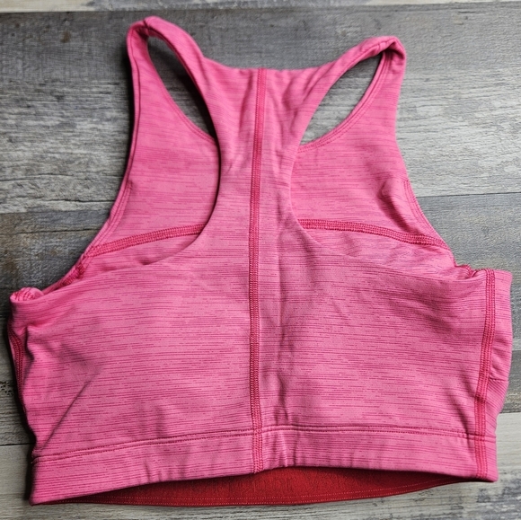 Outdoor Voices XS Sports Bra Pink Heathered Tech Sweat Racerback - Picture 3 of 3